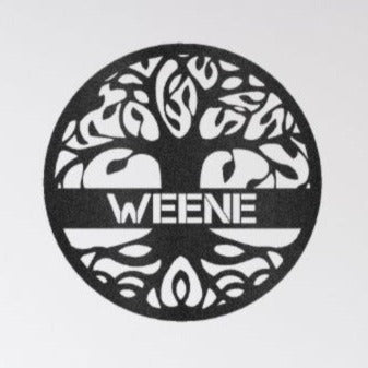 Tree Of Life Personalized Name Steel Sign