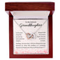 To My Granddaughter - Always Hold Me In Your Heart, For You Are Forever In Mine - Interlocking Hearts Necklace