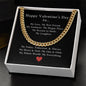 To My Man - Happy Valentine's Day To My Love, My Everything - Cuban Link Chain