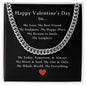 To My Man - Happy Valentine's Day To My Love, My Everything - Cuban Link Chain