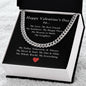 To My Man - Happy Valentine's Day To My Love, My Everything - Cuban Link Chain