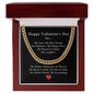 To My Man - Happy Valentine's Day To My Love, My Everything - Cuban Link Chain