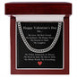 To My Man - Happy Valentine's Day To My Love, My Everything - Cuban Link Chain