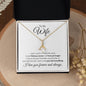 To My Wife | Love You Forever & Always - Alluring Beauty Necklace