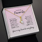 To My Soulmate - You're My Favorite Everything - Love Knot Necklace