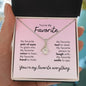 To My Soulmate - You're My Favorite Everything - Love Knot Necklace