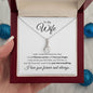 To My Wife | Love You Forever & Always - Alluring Beauty Necklace