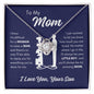 To My Mother | You'll Always Be My Amazing Mom - Love Knot Necklace