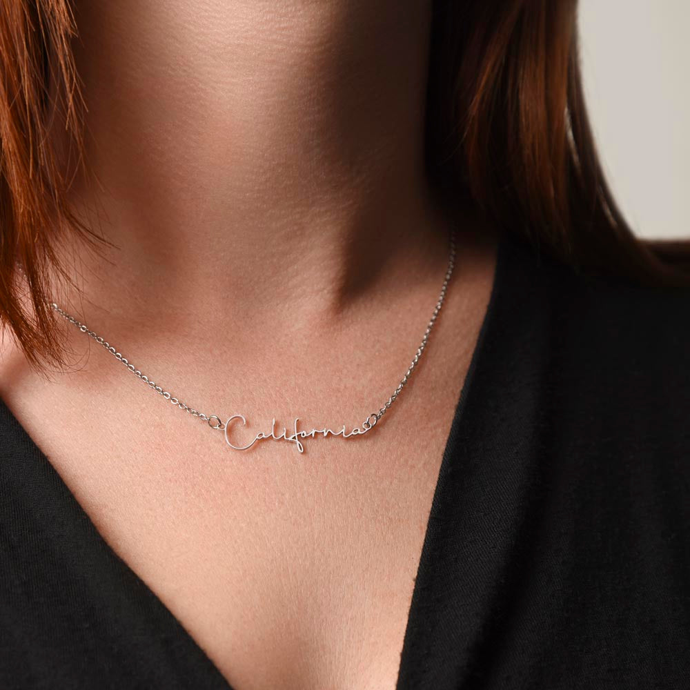 To My Daughter - You Are Loved More Than You Know - Personalized Name Necklace