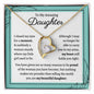 To My Daughter - I Am So Proud You Are My Daughter - Forever Love Necklace
