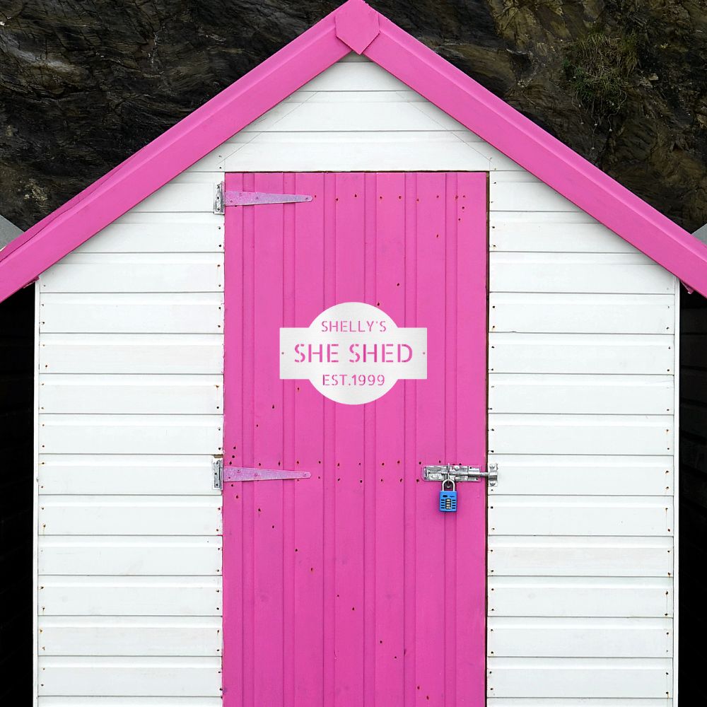 She Shed Personalized Steel Sign