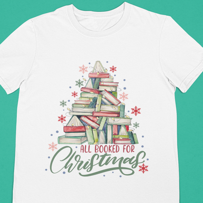 All Booked For Christmas T-Shirt