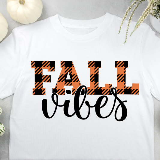 Buffalo Check Fall Vibes T-Shirt