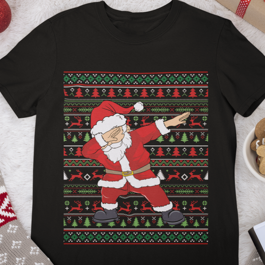 Dabbing Santa Ugly Christmas Sweater T-Shirt