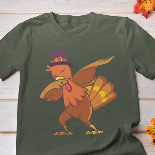 Dabbing Turkey Thanksgiving TShirt