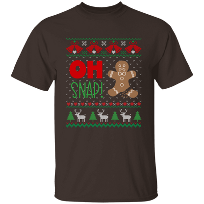 Oh Snap! Gingerbread Man Ugly Christmas Sweater T-Shirt