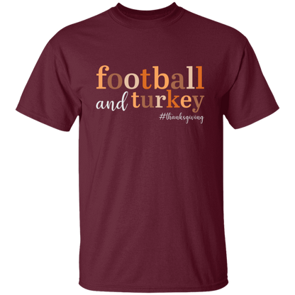 Football and Turkey #thanksgiving T-Shirt