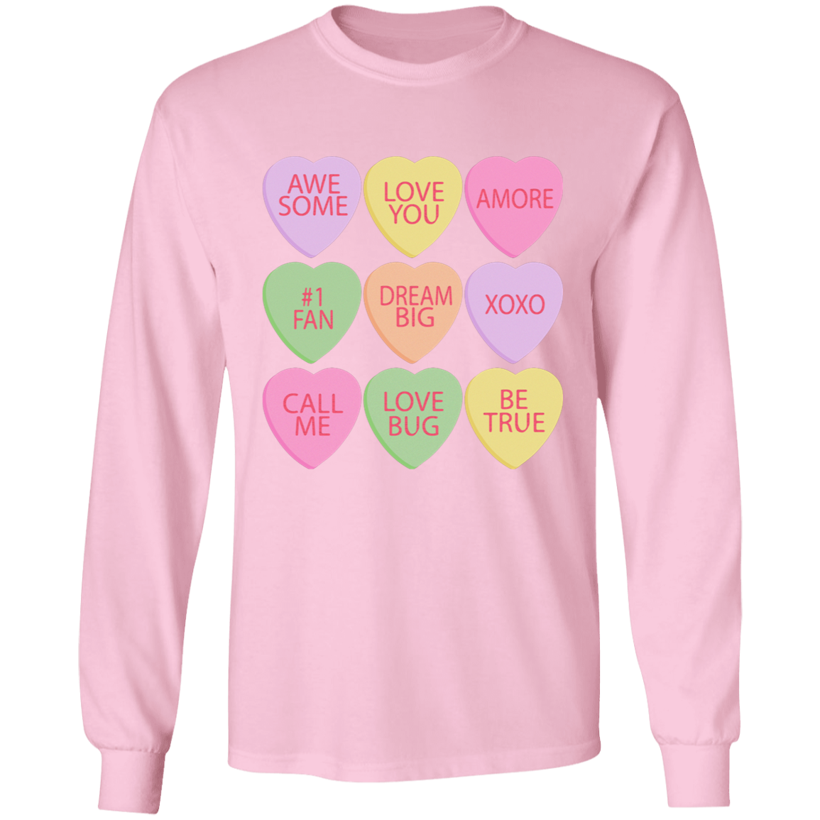 Candy Hearts Mommy & Me Valentine's Day T-Shirts - Toddler, Youth, & Adult