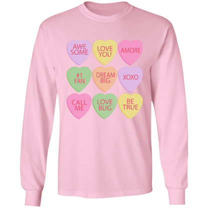 Candy Hearts Mommy & Me Valentine's Day T-Shirts - Toddler, Youth, & Adult