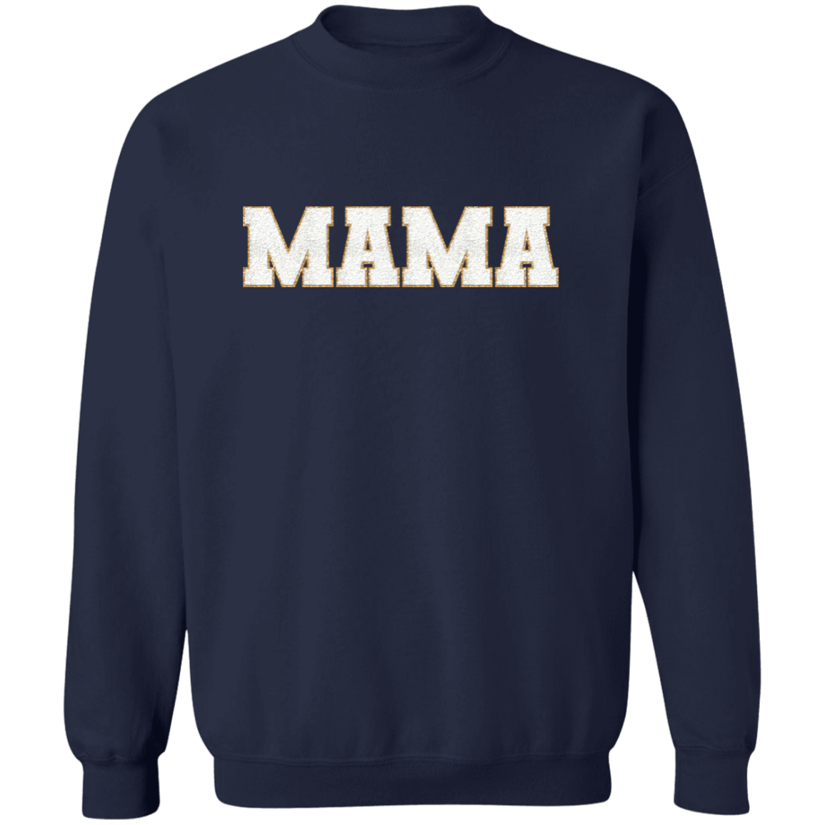 Nana, Mommy, & Me Shirts - White Faux Chenille Glitter Patches Matching Family Sweatshirts