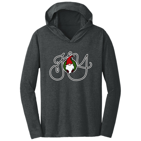 Christmas Joy Gnome Holiday Triblend T-Shirt Hoodie