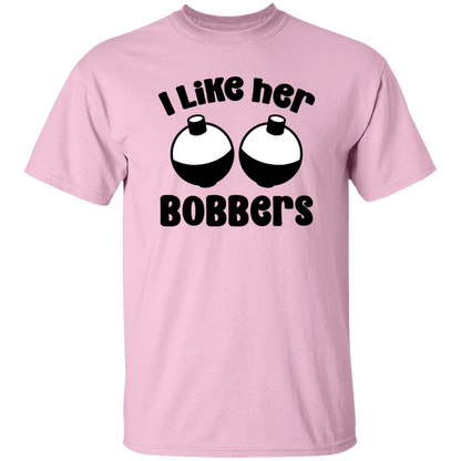 I Like His Pole & I Like Her Bobbers Fishing T-Shirts - His & Hers Set