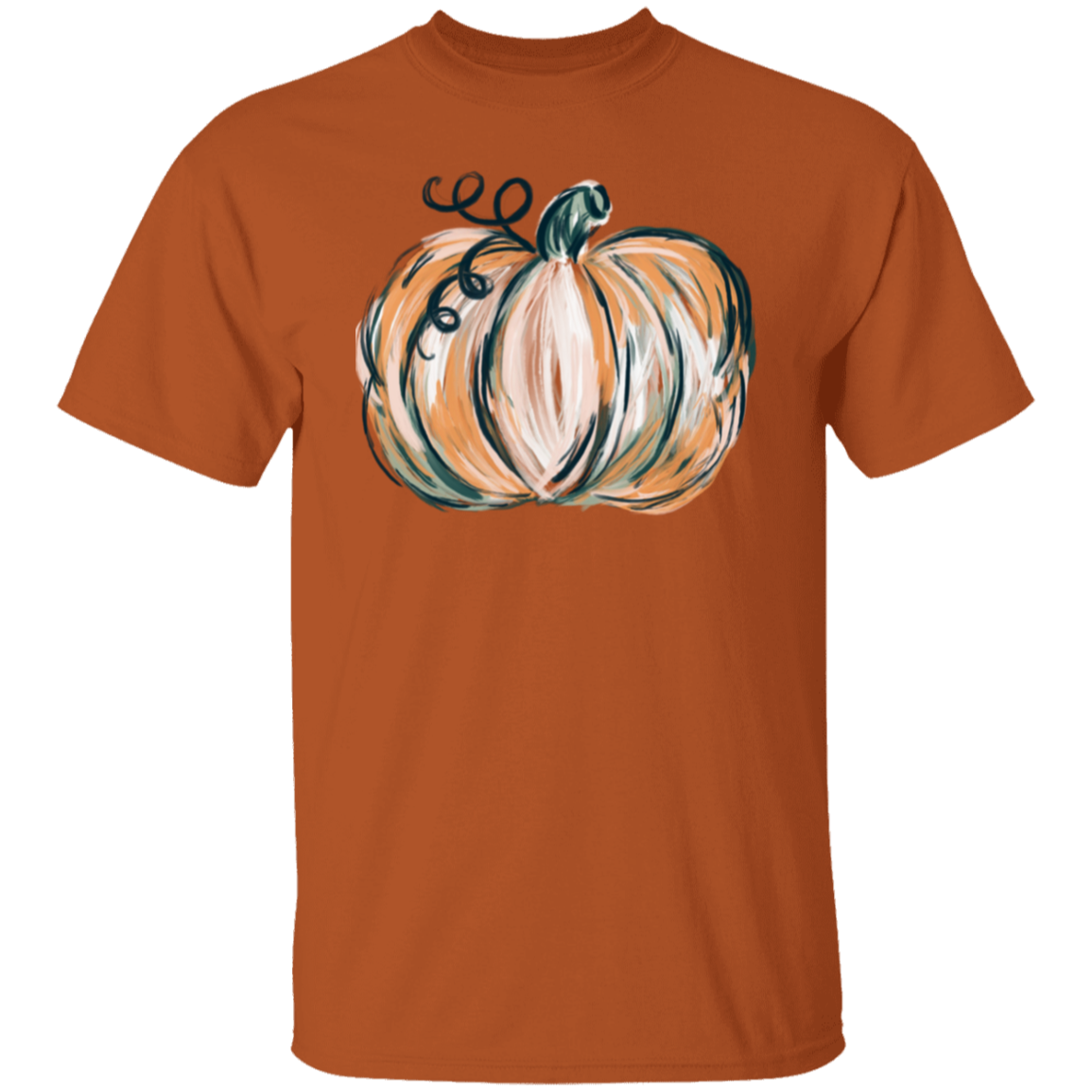 Painted Pumpkin Fall Thanksgiving T-Shirt