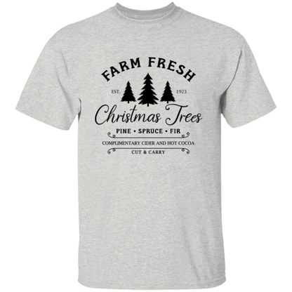 Farm Fresh Christmas Trees Holiday Graphic TShirt