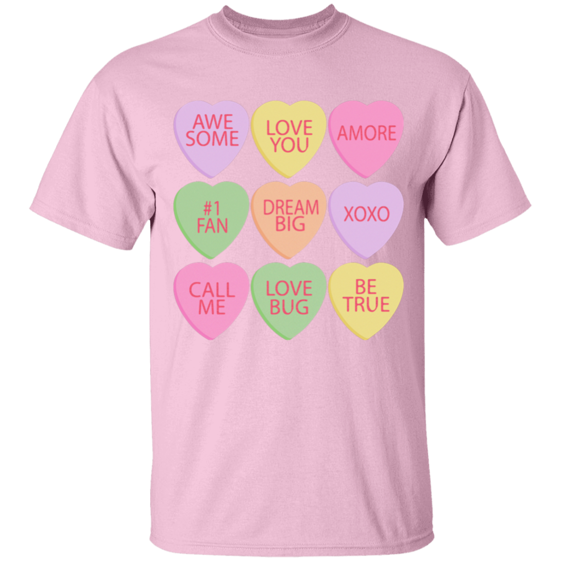 Candy Hearts Mommy & Me Valentine's Day T-Shirts - Toddler, Youth, & Adult