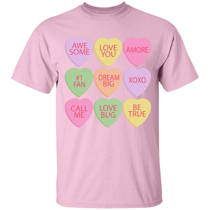 Candy Hearts Mommy & Me Valentine's Day T-Shirts - Toddler, Youth, & Adult