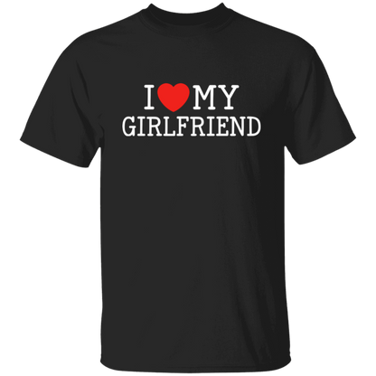 I Love My Girlfriend Funny Valentine's Day T-Shirts & Long-Sleeve Tees