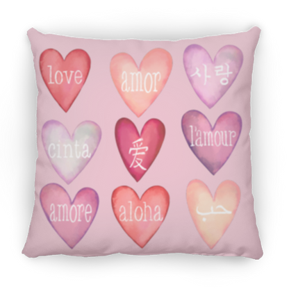 Love Languages Valentine Hearts Collection - T-shirts, Long-Sleeve Tees, Sweatshirts, Pillows, & Mugs