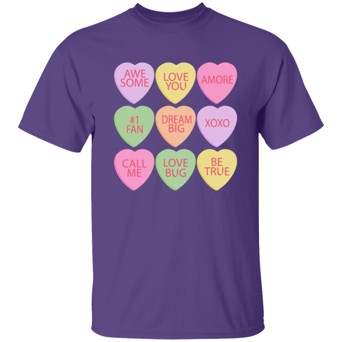 Candy Hearts Mommy & Me Valentine's Day T-Shirts - Toddler, Youth, & Adult