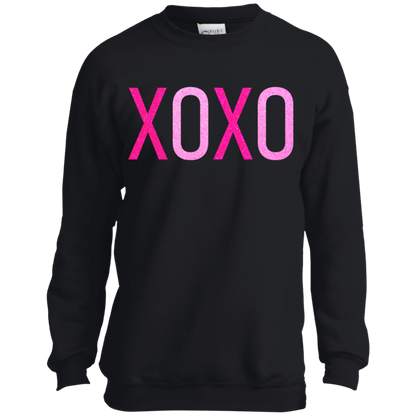 XOXO Glitter Valentine's Day Mommy & Me Collection - Adult, Youth, Toddler, & Infant T-Shirts & Sweatshirts