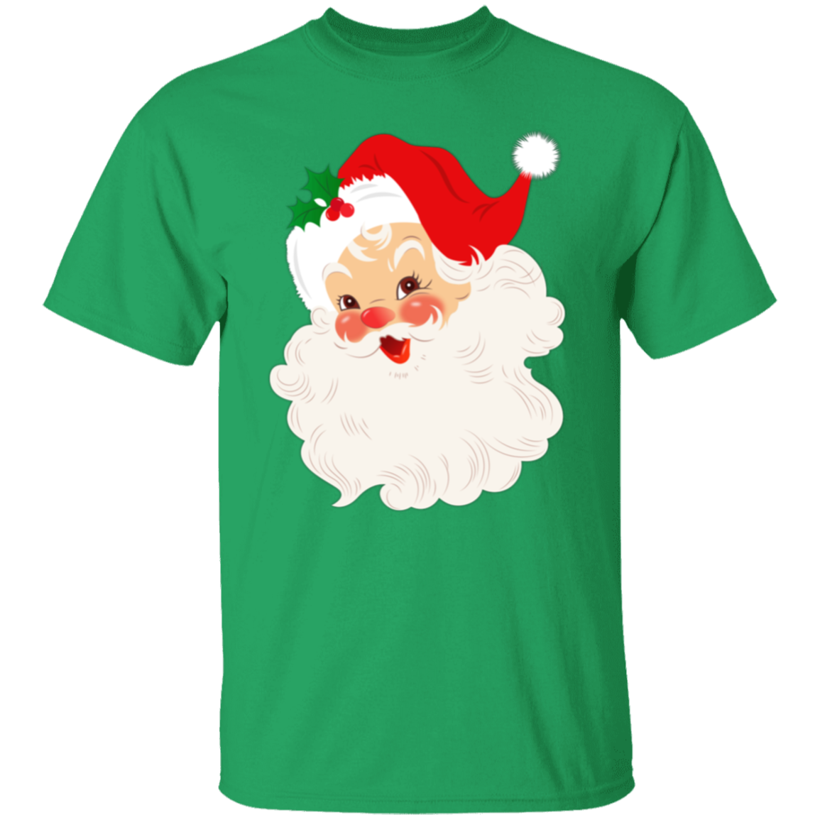 Retro Santa Claus Vintage Style Christmas T-Shirt