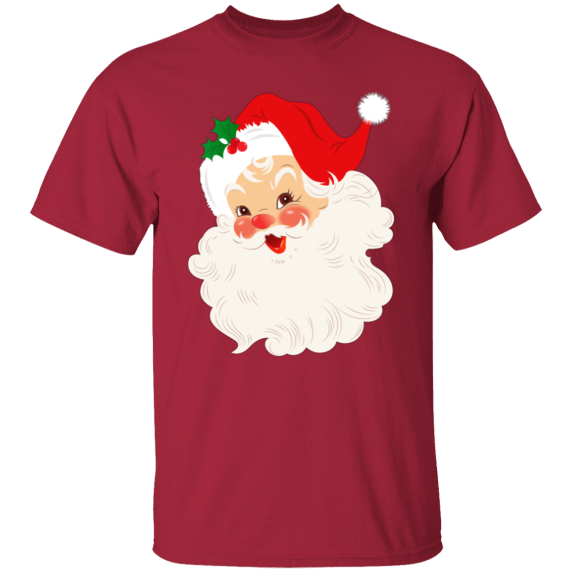 Retro Santa Claus Vintage Style Christmas T-Shirt