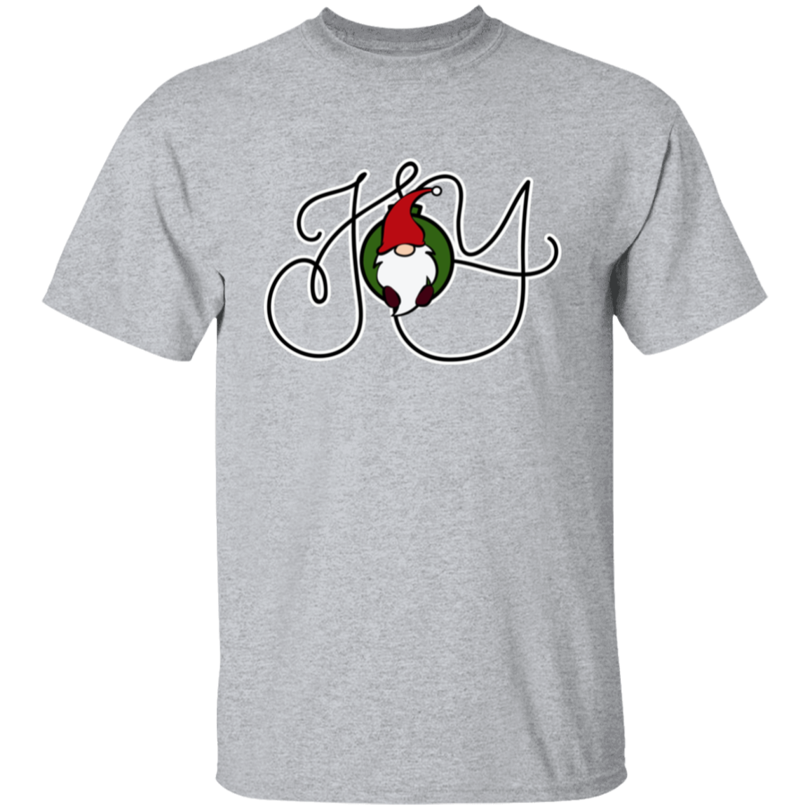 Christmas Joy Gnome Holiday T-Shirt