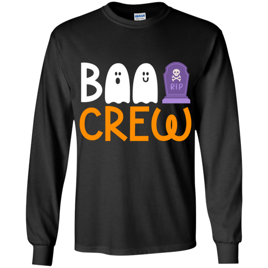 Boo Crew Halloween Youth LS T-Shirt