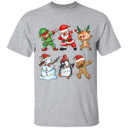 Dabbing Christmas Friends: Elf, Santa, Rudolph, Frosty+ Youth T-Shirt