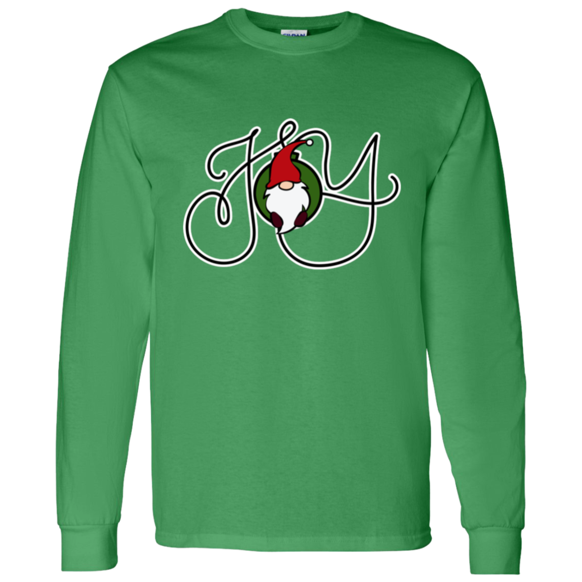 Christmas Joy Gnome Holiday LS T-Shirt