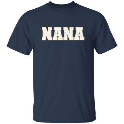 Nana, Mama, & Mini T-Shirt Collection - White Faux Chenille Glitter Patch Matching Family Shirts