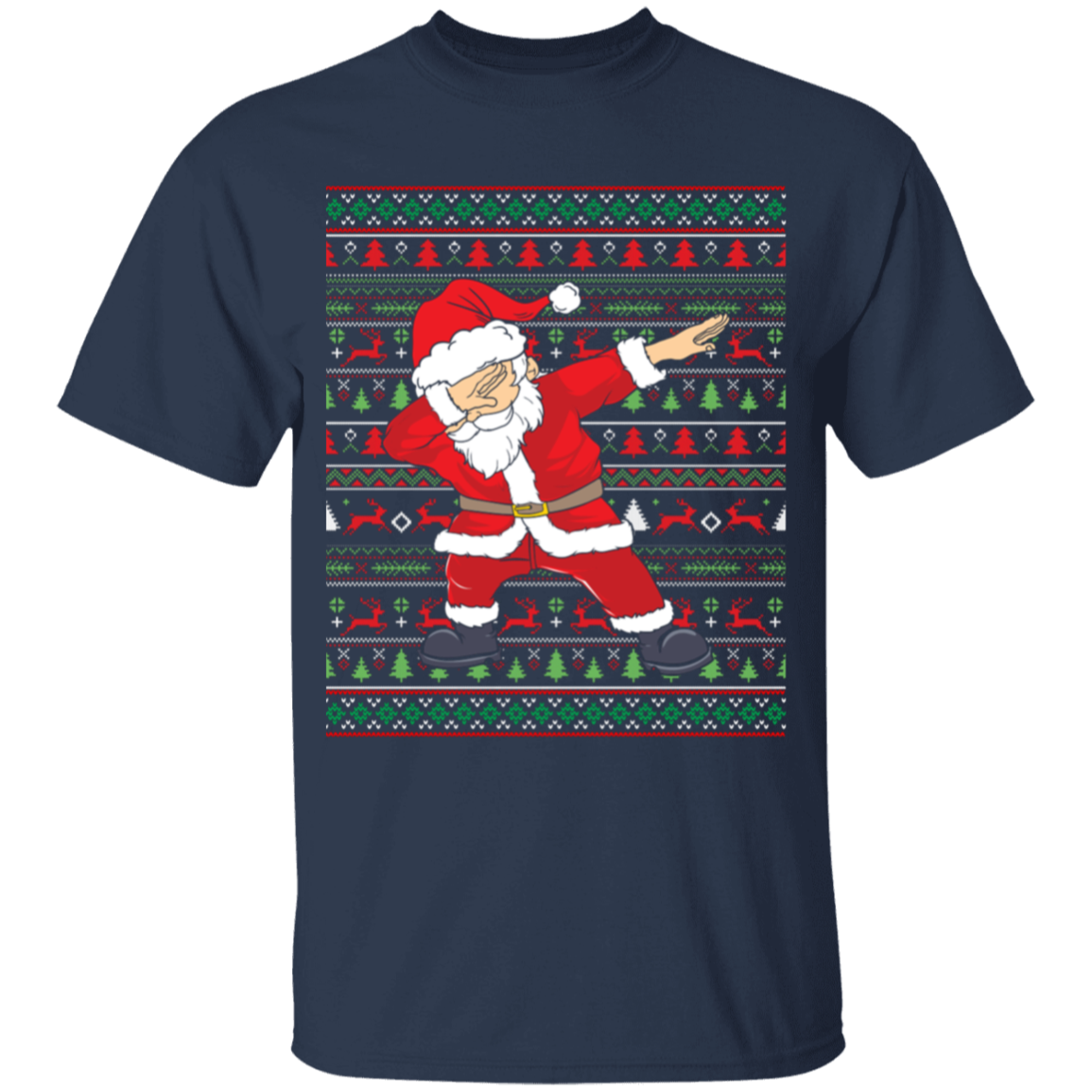 Dabbing Santa Ugly Christmas Sweater Youth T-Shirt