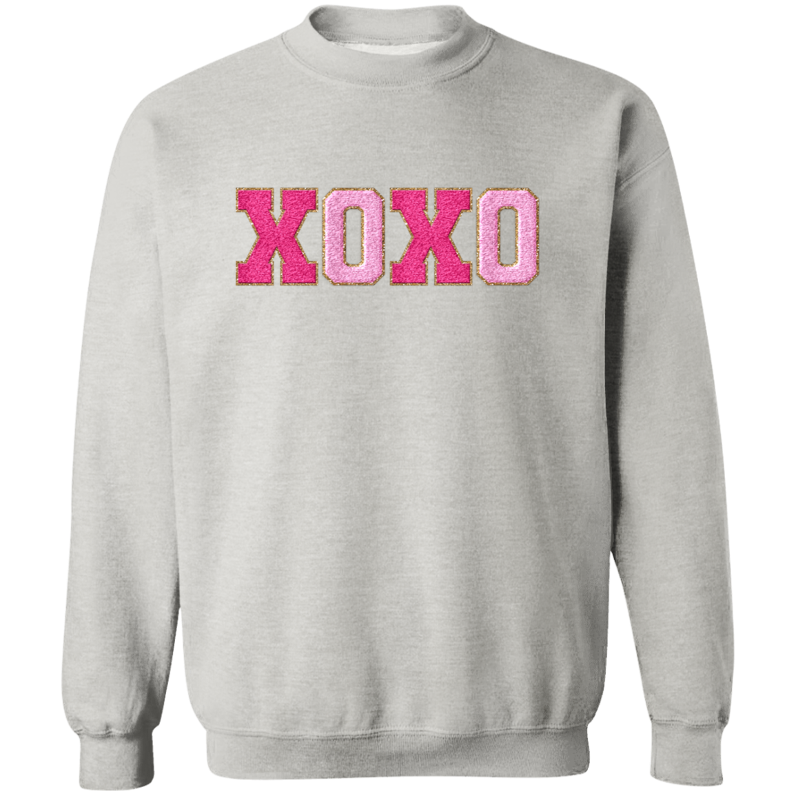 XOXO Faux Chenille Glitter Patches Valentine's Day Collection - Youth & Adult T-Shirts & Sweatshirts