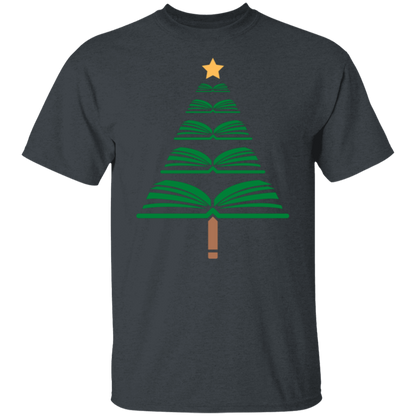 Merry Christmas Book Tree T-Shirt