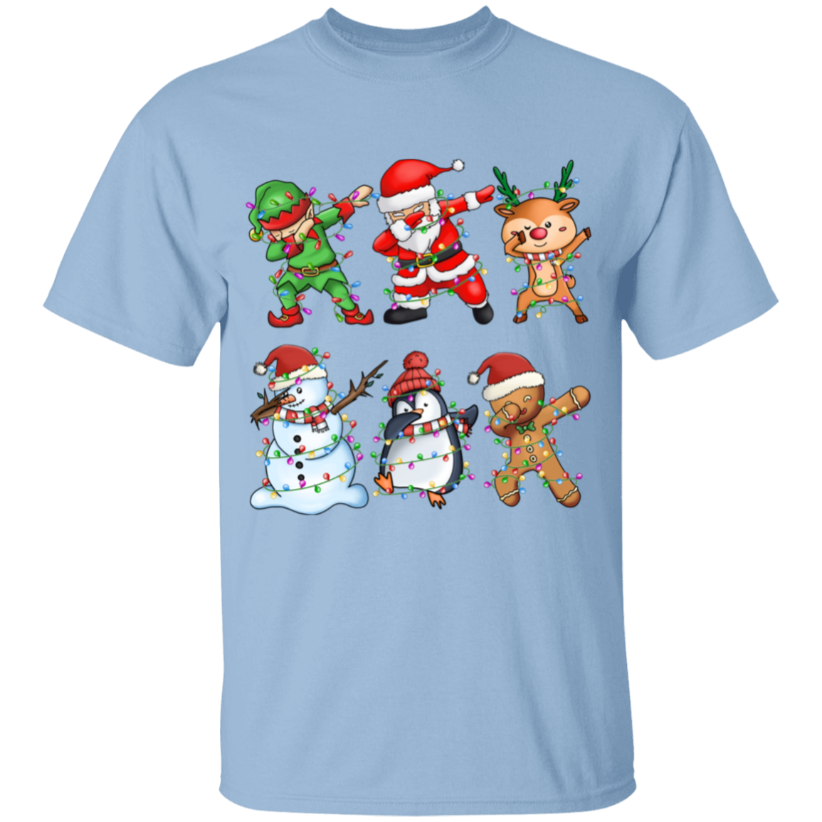 Dabbing Christmas Friends: Elf, Santa, Rudolph, Frosty+ Youth T-Shirt