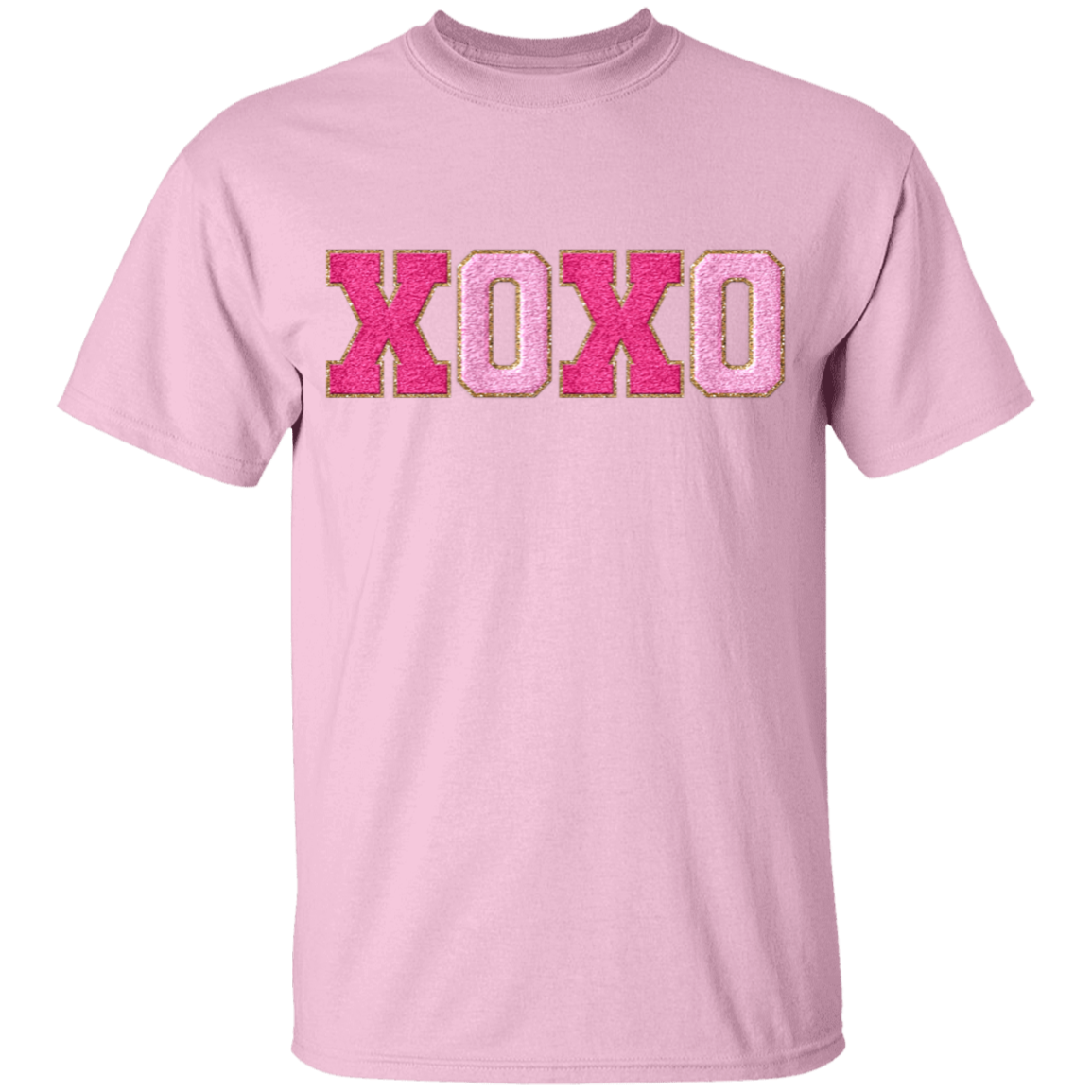 XOXO Faux Chenille Glitter Patches Valentine's Day Collection - Youth & Adult T-Shirts & Sweatshirts