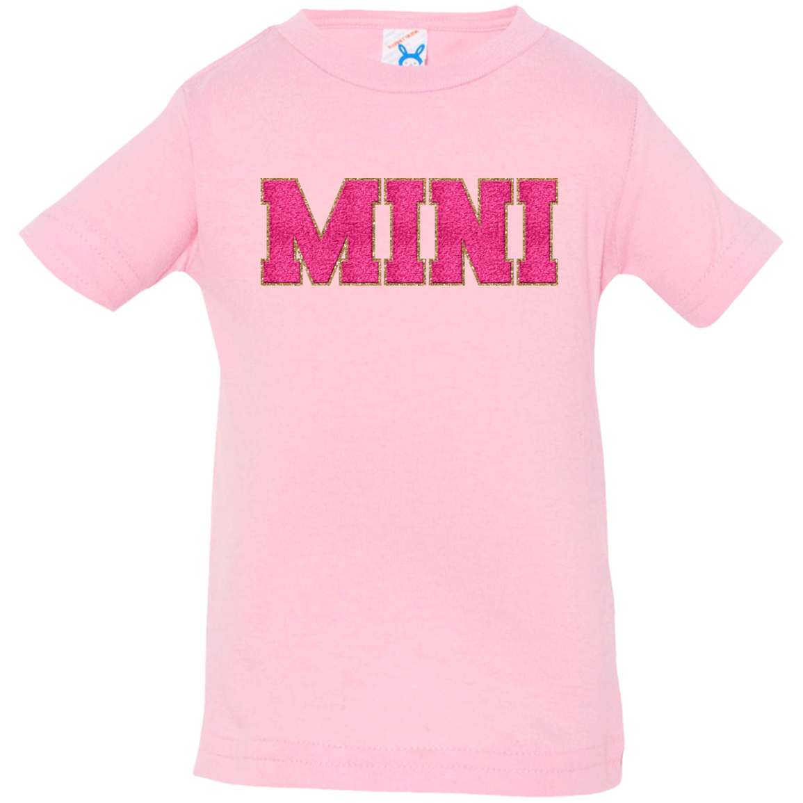 Nana, Mama, & Mini T-Shirt Collection - Pink Faux Chenille Glitter Patch Matching Family Shirts