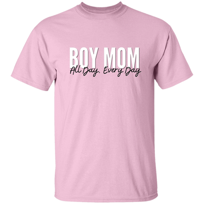 Boy Mom All Day, Every Day T-Shirts, Long-Sleeve Tees, & Sweatshirts