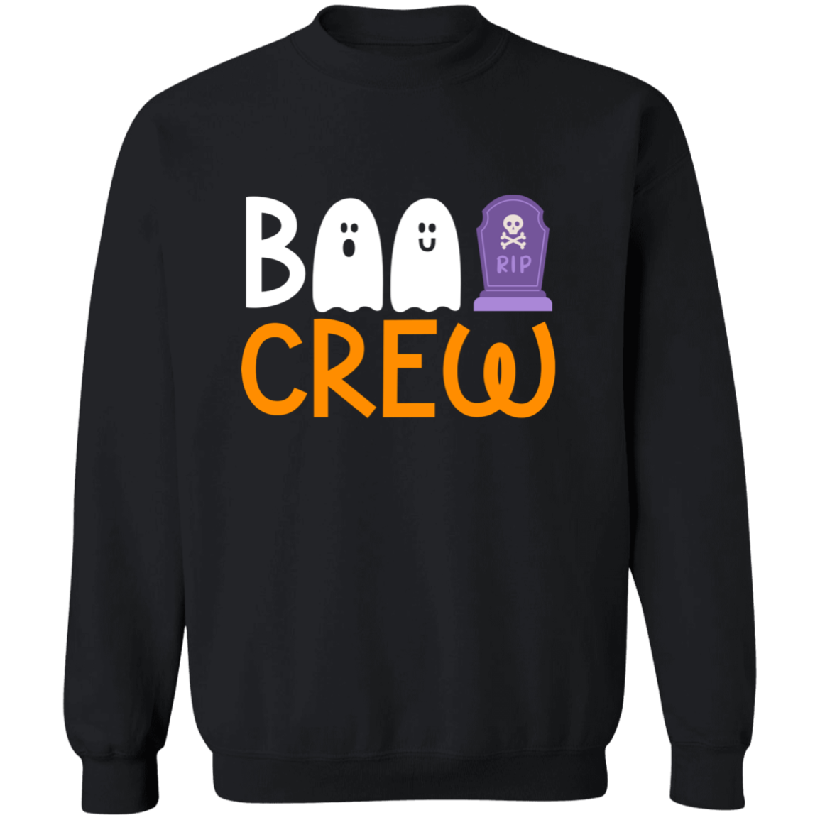 Boo Crew Halloween Crewneck Pullover Sweatshirt