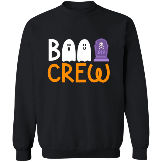 Boo Crew Halloween Crewneck Pullover Sweatshirt